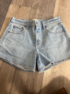 Abercrombie & Fitch Light Wash Denim Shorts